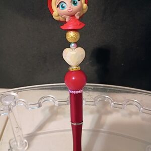 Red Character Pen with Heart Detail